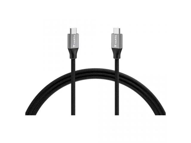 Kabel USB-C(m) na USB-C(m) VARTA, 2m, crni
