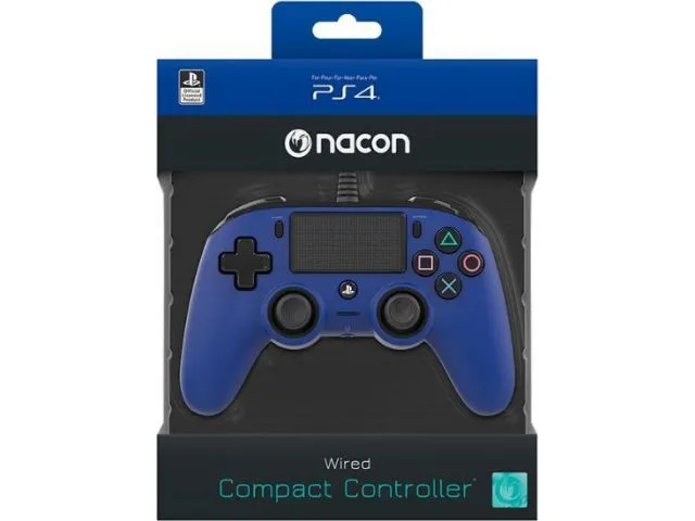 Kontroler NACON PS4, žični, plavi
