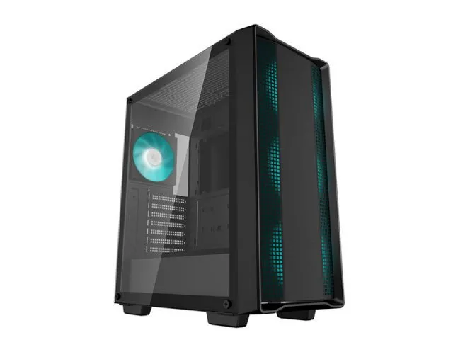 Kućište DEEPCOOL CC560 LED V2, tempered glass, 1x USB 3.0, 1x USB 2.0, 4x 12cm LED ventilator, bez napajanja, crno