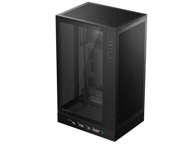 Kućište DEEPCOOL CH270 DIGITAL, Micro-ATX, LCD, Tempered glass, Black