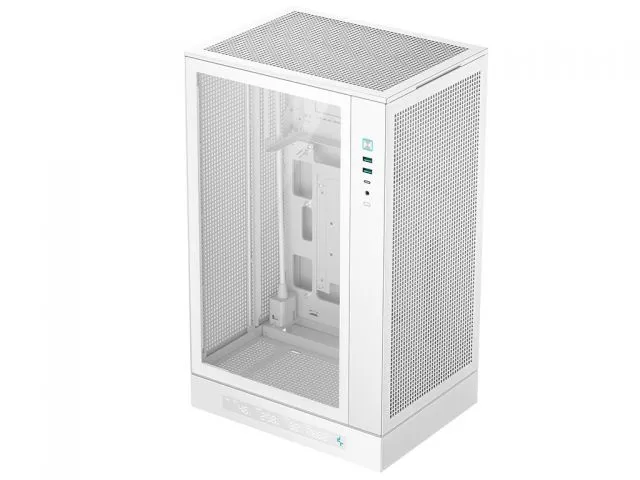 Kućište DEEPCOOL CH270 DIGITAL, Micro-ATX, LCD, Tempered glass, White
