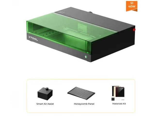Laserski stroj za graviranje XTOOL S1 40W Basic Kit Bundle (P1030509/P5010367)