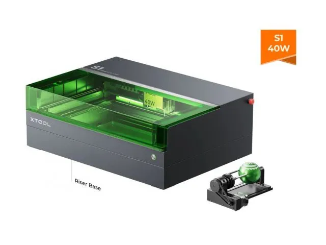 Laserski stroj za graviranje XTOOL S1 40W Rotary Bundle (P1030524)
