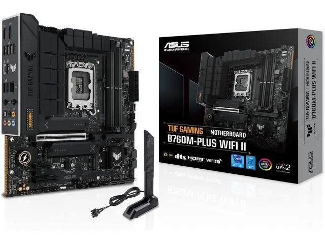Matična ploča ASUS TUF Gaming B760M-Plus WIFI II, socket 1700, DDR5, HDMI, DP, Wi-Fi 6E, BT 5.3