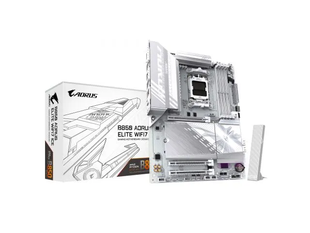 Matična ploča GIGABYTE B850 Aorus Elite WIFI7 Ice, socket AM5, DDR5, DP, Wi-Fi 7, BT 5.4, ATX