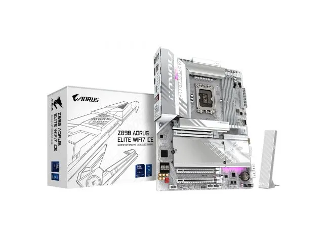 Matična ploča GIGABYTE Z890 Aorus Elite WIFI7 Ice, socket 1851, DDR5, DP, Wi-Fi 7, BT 5.4, ATX