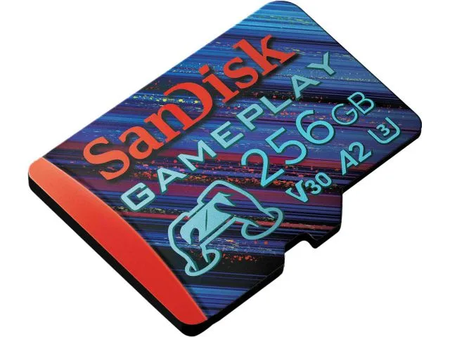 Memorijska kartica microSDXC 256 GB SANDISK GamePlay, Class10 A2 UHS-I U3 V30, 190/130 MB/s, for Mobile and Handheld Console Gaming (SDSQXAV-256G-GN6XN)
