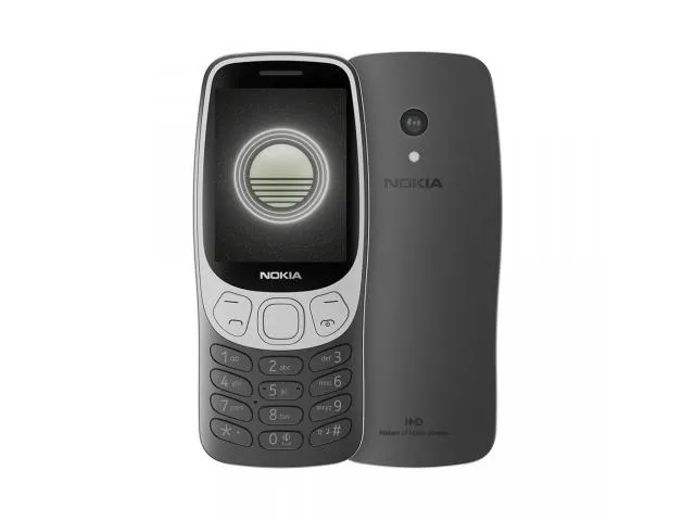 Mobitel NOKIA 3210 4G DS, Dual SIM, MicroSD, kamera, USB-C, crni