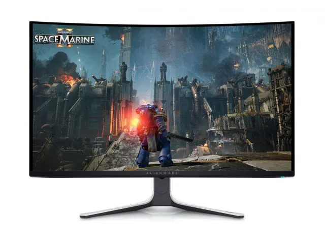 Monitor DELL AlienWare AW3225QF, 32", QD/OLED, UHD (4K) 3840x2160px, 240Hz, 0.03ms, Dolby Vision, G-SYNC, AdaptiveSync, DP, HDMIx2, 5xUSB3.2, zakrivljeni