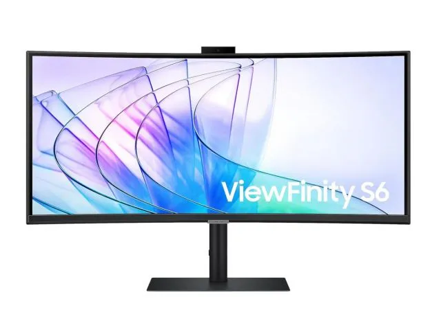 Monitor SAMSUNG ViewFinity S6 LS34C652VAUXEN, 34", VA, UWQHD 3440x1440px, 100Hz, 5ms, FreeSync, HDR10, KVM, USB-C(90W), HDMI, DP, RJ45, web kamera, zakrivljeni