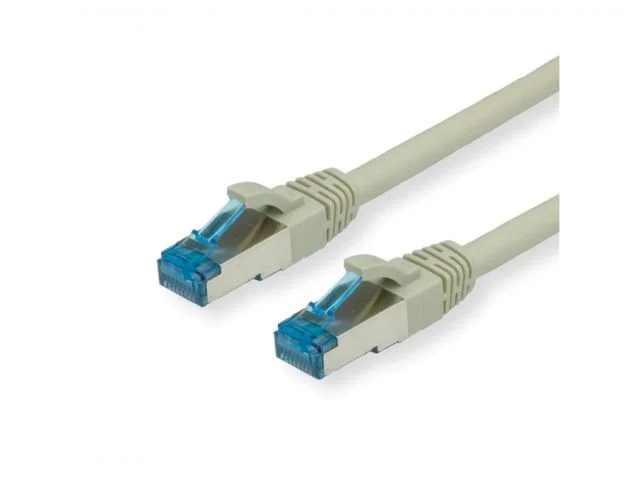 Mrežni kabel S/FTP Cat6a ROLINE Value, 0.3 m, sivi, LSOH (Class EA)