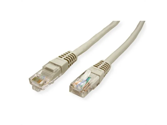 Mrežni kabel U/UTP Cat5e ROLINE Value, 5 m, sivi
