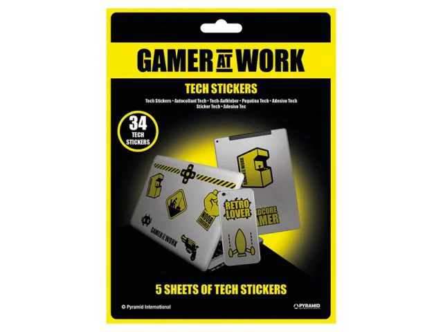 Naljepnice PYRAMID Gamer At Work