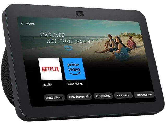 Pametni zaslon AMAZON Echo Show 8 (3.Gen), 8" Touch, Spatial Audio, BT/WiFi/Zigbee/Matter, crni