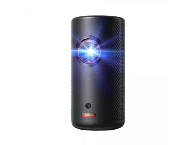 Prijenosni projektor ANKER Nebula Capsule 3 Laser, DLP/Laser, Full HD, 300 ANSI, do 120", Android TV, crni (D2426212)