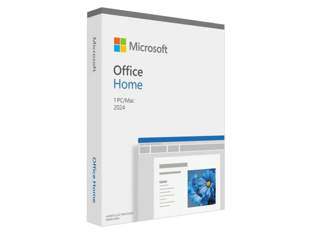 Programski paket MICROSOFT Office Home 2024, HR, za PC i Mac, Medialess, EP2-06832