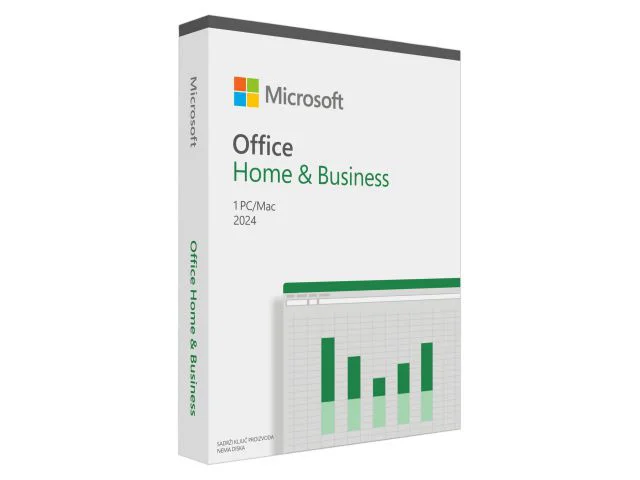 Programski paket MICROSOFT Office Home & Business 2024, HR, za PC i Mac, Medialess, EP2-06649