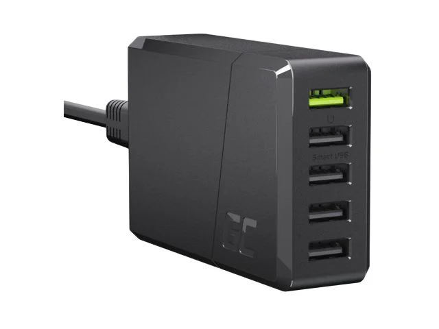 Punjač GREEN CELL CHARGC05, Charge Source 5xUSB Smart/Ultra Charge 52W Black