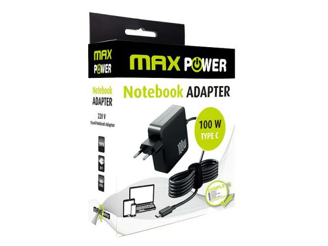 Punjač za laptop MAXPOWER, 100W, USB Type-C