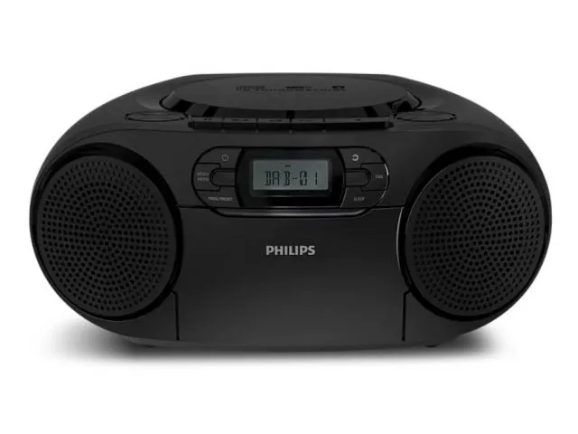 Radio CD prijemnik PHILIPS SoundMachine, 3W, DAB+/FM/BT/USB/Kazetofon, crni (TAZ2500)