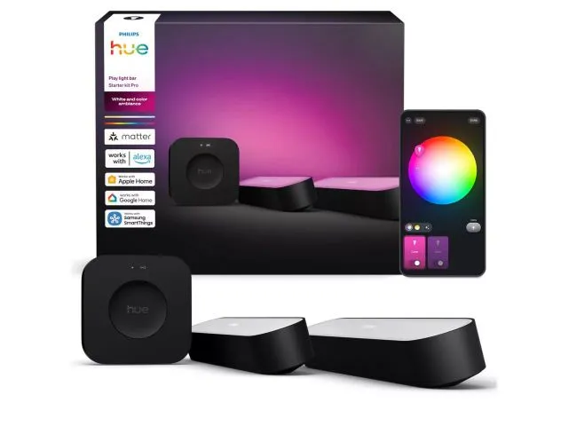 Set LED rasvjete PHILIPS Hue Play TV LightBars + Hue Bridge Pro EU (915005733903)