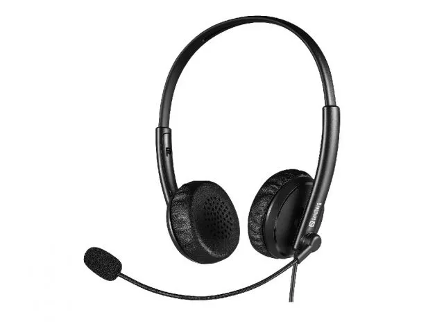 Slušalice za PC SANDBERG 2in1 Office Headset Jack+USB, 3.5mm, naglavne, mikrofon, crne