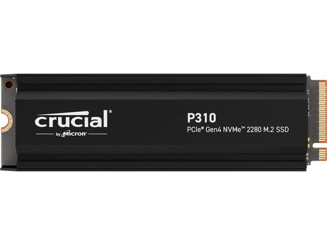 SSD disk 1 TB, CRUCIAL P310 with heatsink, M.2 2280, PCIe 4.0 x4 NVMe, CT1000P310SSD5