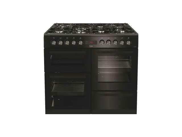 Štednjak BEKO KDVF100K, samostojeći, plinski, 3 pećnice