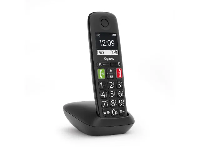 Telefon bežični GIGASET E290, crni