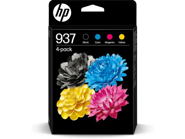 Tinta HP 937, 4-pack, crna/plava/magenta/žuta (6C400NE)