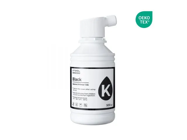 Tinta za DTF XTOOL Selected Apparel Printer Ink, Crna (500 ml)