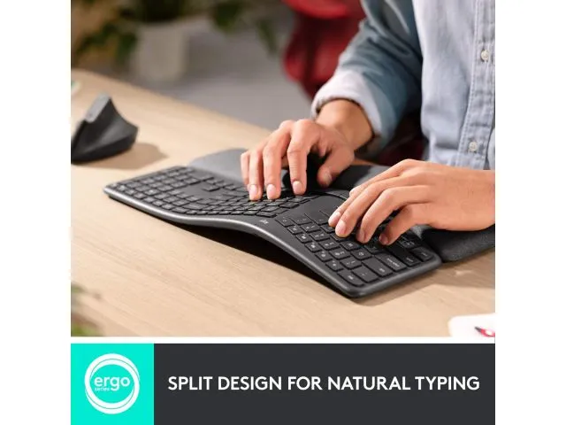 Tipkovnica LOGITECH K860 ERGO, ergonomska, crna (920-010108)