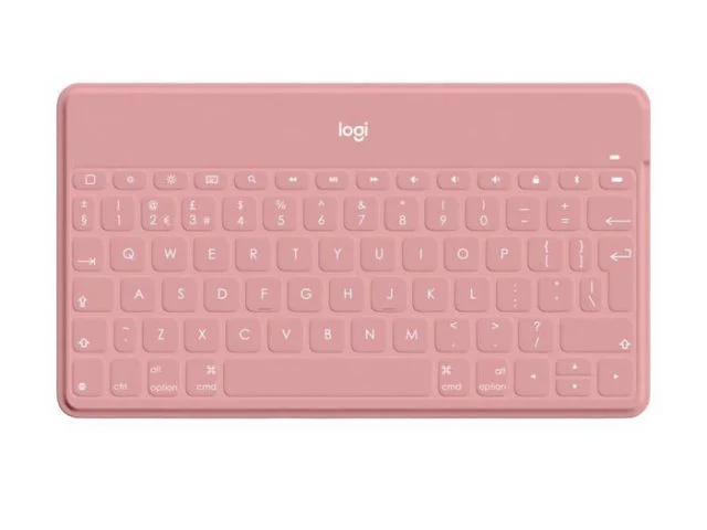 Tipkovnica LOGITECH Keys-to-Go, Bluetooth, za iPhone, iPad, Apple TV i Mac, UK, roza (920-010059)