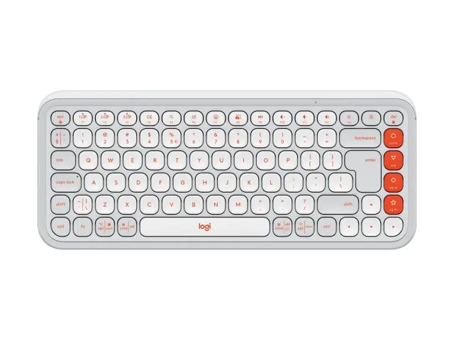 Tipkovnica LOGITECH POP Icon Keys, bežična, bluetooth, bijela (920-013072)