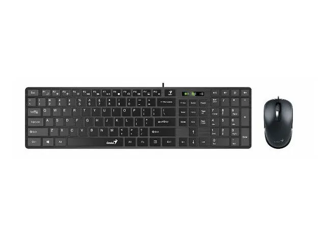 Tipkovnica + miš GENIUS SlimStar Combo 126, membranski, žični,