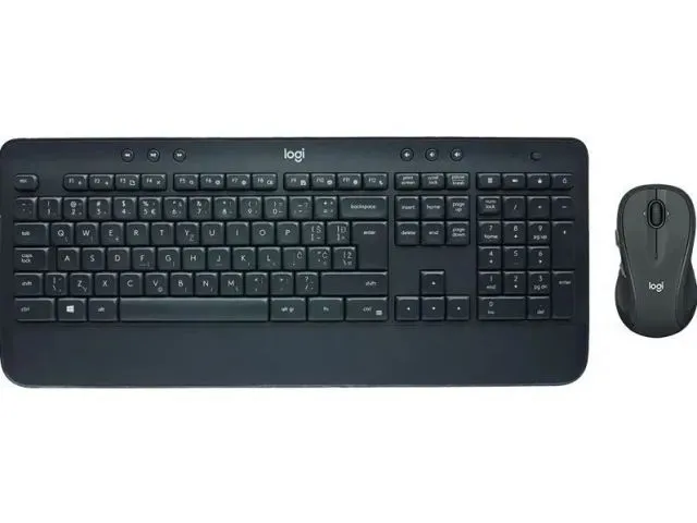 Tipkovnica + miš LOGITECH MK545 Advanced, membranska, bežična, UK/HR, crna (920-008923)
