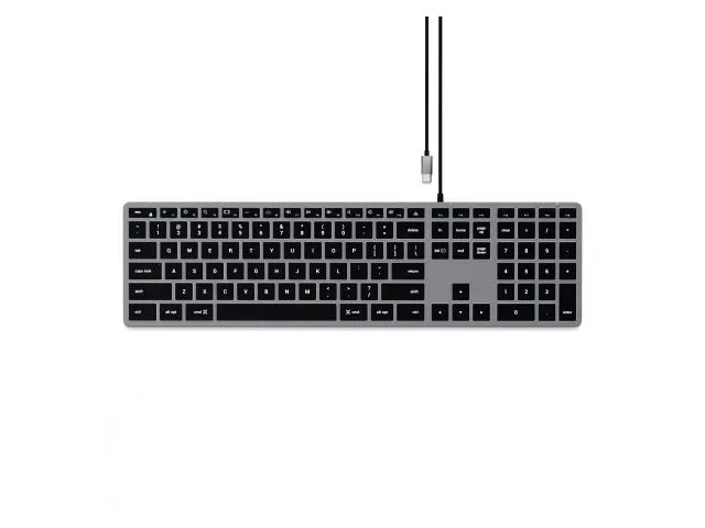Tipkovnica SATECHI Slim W3, USB-C, Backlit, Space Grey