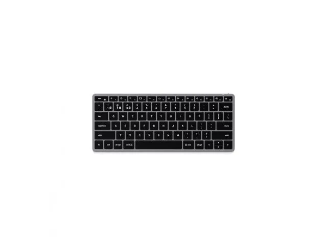 Tipkovnica SATECHI Slim X1, Bluetooth, Backlit, bežična, Space Grey, US