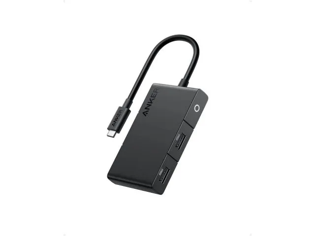 USB-C HUB ANKER 332, 1x USB-C, 1x USB-C PD, 1xHDMI 4K, 2xUSB-A, crni
