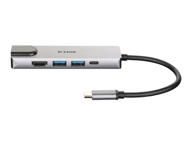 USB-C HUB D-LINK DUB-M520, 5 u 1, USB-C na 2x USB 3.0, 1x USB-C, 1x HDMI, 1x GLAN