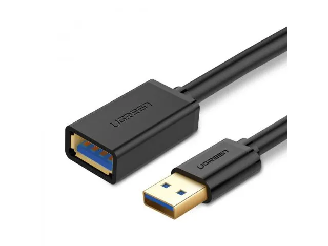 USB kabel UGREEN 3.0, produžni, USB-A(m) na USB-A(ž), 2m, vrećica, crni