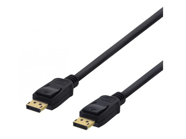 Video kabel DELTACO DisplayPort DP (m) na DVI-D (m), 1m, Single Link, Full HD, 60Hz, kutija, crni
