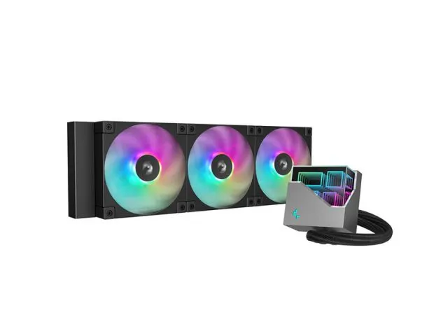 Vodeno hlađenje DEEPCOOL LT360 ARGB, Intel 1851/1700/1200/1151/1150/1155; AMD AM5/AM4, 360 mm, ARGB, Black