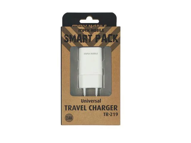 Zidni punjač SMART PACK TR-219, USB, 2.4A, bijeli