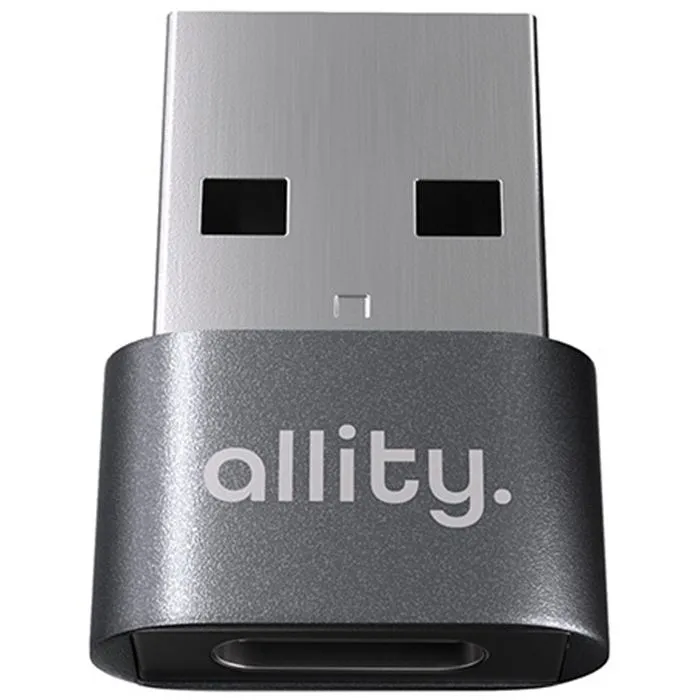 Adapter Allity ABA-101, USB-A (M) na USB-C (Ž), Grey