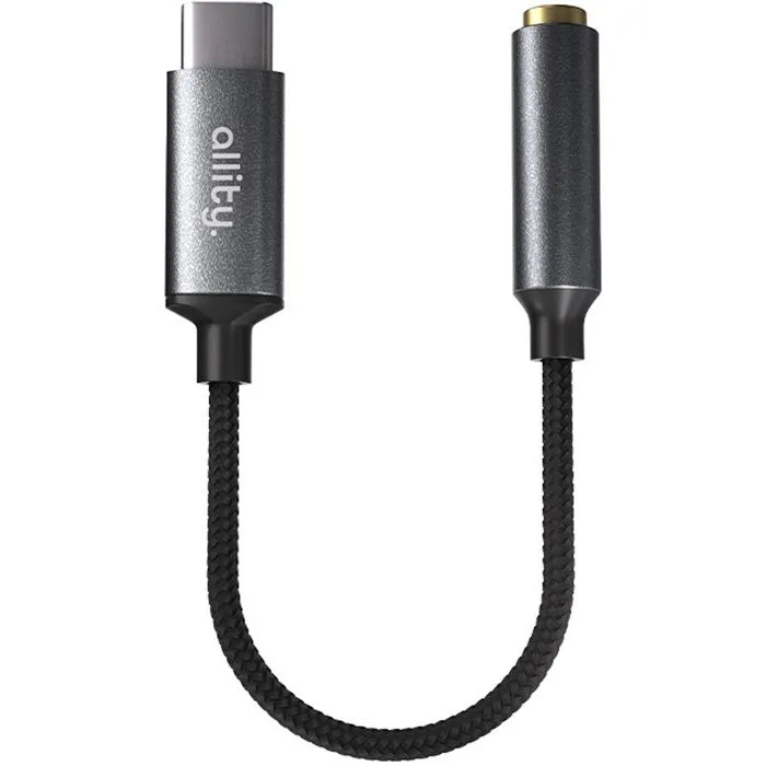 Adapter Allity ABA-200, USB-C (M) na 3.5mm (Ž), Grey