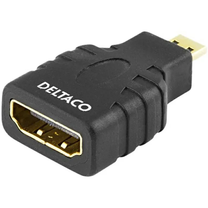 Adapter Deltaco, Micro HDMI (M) na HDMI (Ž), Black