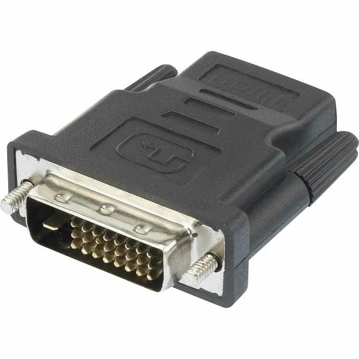 Adapter SBOX, DVI-D (M) na HDMI (Ž), Black