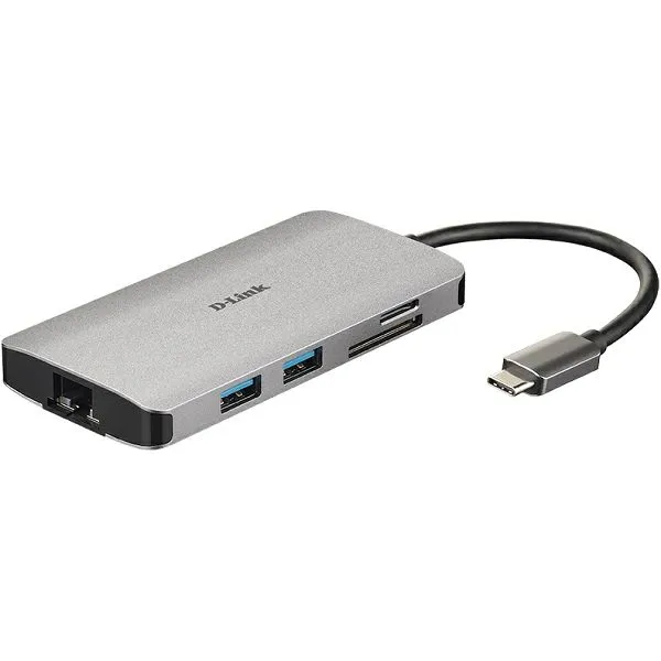 Docking D-Link 8-in-1 DUB-M810, USB-C
