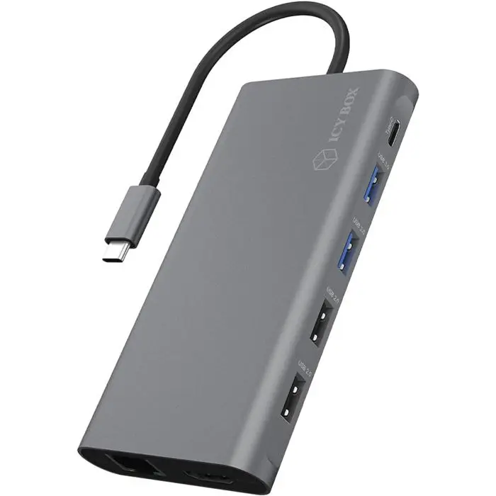 Docking Icybox IB-DK4050-CPD, USB-C, PD 100W